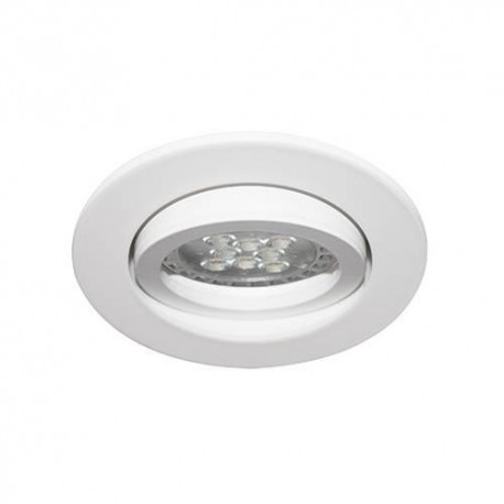 Spot encastré rond orientable ALA1013 RX Indigo - 10W - GU10 - Blanc mat