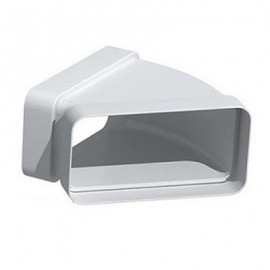 Coude horizontal rectangulaire CHM pour conduit PVC Rigide - Extra-plat 55 x 110 mm