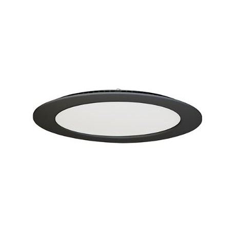 Spot LED FOX 2 R encastré en fonte d'aluminium - Fixe - 19W - 1590Lm - Rond - Noir mat
