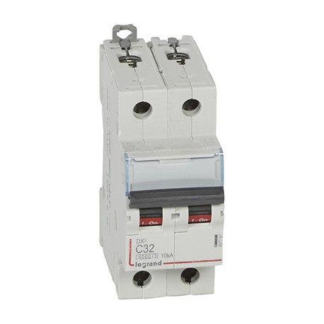 Disjoncteur DX³6000 - 32A - 2P - Courbe C - Vis/Vis