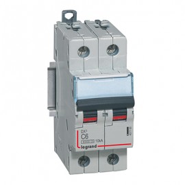 Disjoncteur DX³6000 - 6A - 2P - Courbe C - Vis/Vis