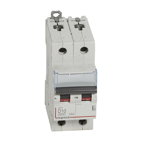 Disjoncteur DX³6000 - 10A - 2P - Courbe D - Vis/Vis