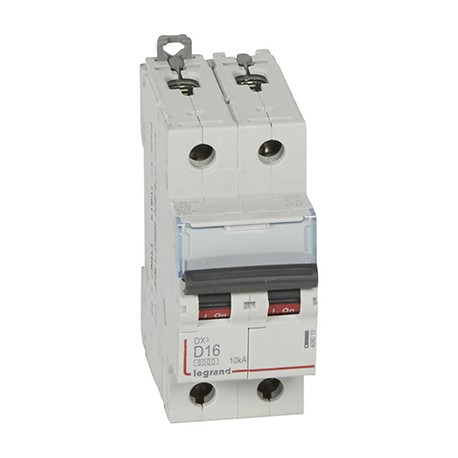 Disjoncteur DX³6000 - 16A - 2P - Courbe D - Vis/Vis