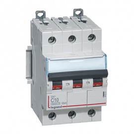 Disjoncteur DX³6000 - 10A - 3P- Courbe C - Vis/Vis
