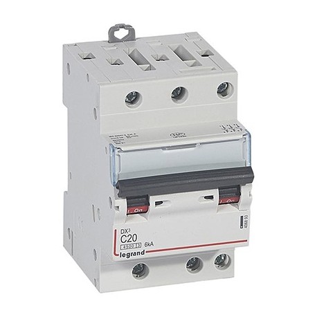 Disjoncteur DX³4500 - 20A - 3P- Courbe C - Vis/Vis