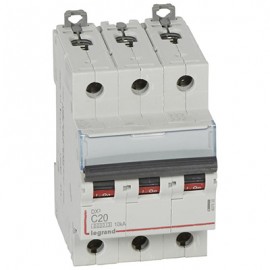 Disjoncteur DX³6000 - 20A - 3P- Courbe C - Vis/Vis