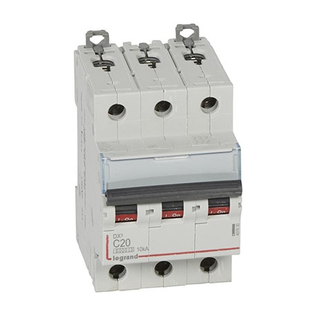 Disjoncteur DX³6000 - 20A - 3P- Courbe C - Vis/Vis