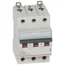 Disjoncteur DX³6000 - 63A - 3P- Courbe C - Vis/Vis