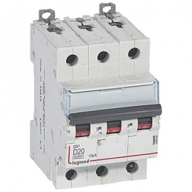 Disjoncteur DX³6000 - 20A - 3P- Courbe D - Vis/Vis
