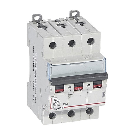 Disjoncteur DX³6000 - 20A - 3P- Courbe D - Vis/Vis