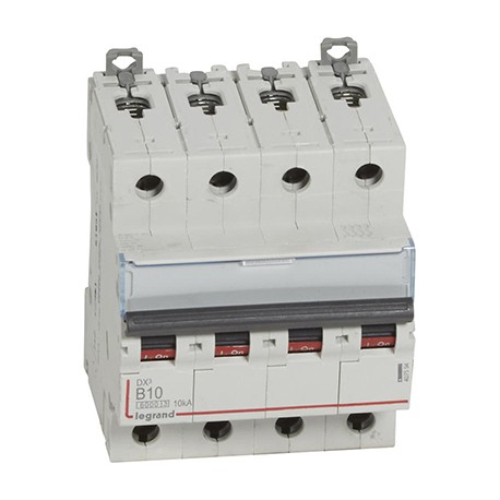 Disjoncteur DX³6000 - 10A - 4P- Courbe B - Vis/Vis