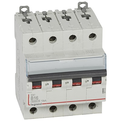 Disjoncteur 4P à vis C16 16A pour peigne - LEGRAND 407914