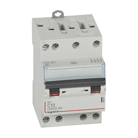 Disjoncteur DX³4500 - 10A - 4P- Courbe C - Vis/Vis