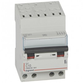 Disjoncteur DX³4500 - 10A - 4P- Courbe C - Auto/Vis
