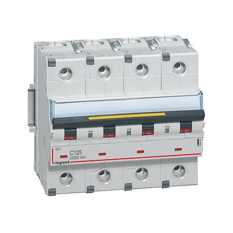 Disjoncteur DX³10000 - 125A - 4P- Courbe C - Vis/Vis