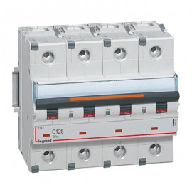 Disjoncteur DX³25kA - 125A - 4P- Courbe C - Vis/Vis