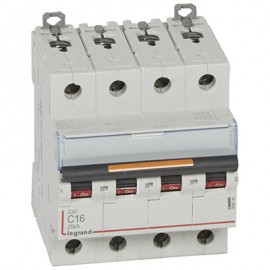 Disjoncteur DX³25kA - 16A - 4P - Courbe C - Vis/Vis