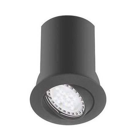 Kit spot LED  RT1014-RDX à équiper - Orientable - 5W -  480Lm - Rond - Noir - Dimmable