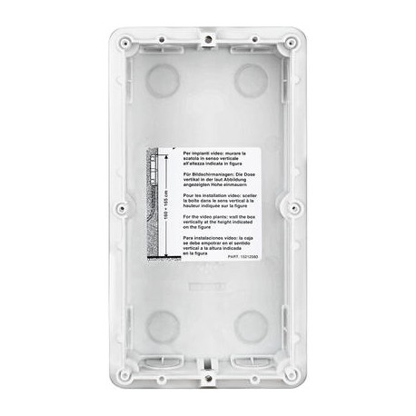 Boitier à encastrer - platine de rue - 2 modules - Linea 3000