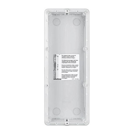 Boitier à encastrer - platine de rue - 3 modules - Sfera New