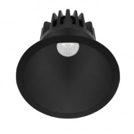 Spot LED  SWING RD - Fixe - 8W -  635Lm - Rond - Noir - Dimmable
