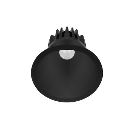 Spot LED  SWING RD - Fixe - 8W -  635Lm - Rond - Noir - Dimmable