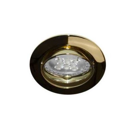 Spot LED KSA1012 RX - GU10 - Orientable  - 50W - Rond - Doré - Sans ampoule
