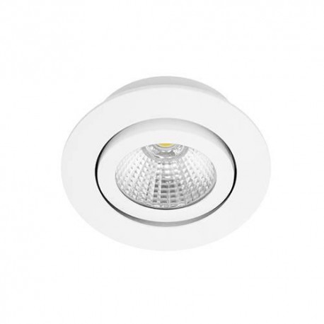 Spot LED  Lowy RDX - Orientable - 8W - 600Lm - Rond - Blanc mat - Dimmable