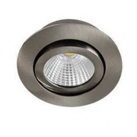 Spot LED  Lowy RDX - Orientable - 8W - 600Lm - Rond - Nickel satiné - Dimmable