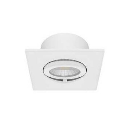 Spot LED Bora SDX 4 en 1 - Orientable - 7W - 600Lm - Carré - Blanc mat - Dimmable