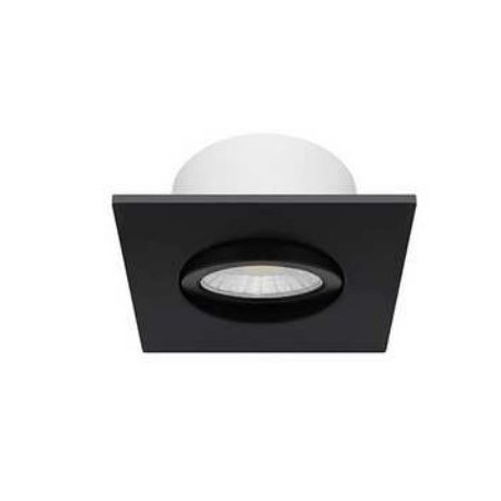 Spot LED Bora SDX 4 en 1 - Orientable  - 7W - 600Lm - Carré - Noir mat - Dimmable