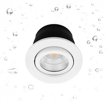 Spot LED Iena RDX 4CCT Indigo - Orientable - 6W - 720Lm - Rond - Blanc mat - Dimmable