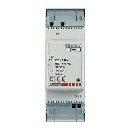Alimentation modulaire MyHome_up 0,6A - 2 modules - 230V-27V