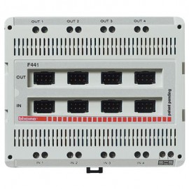 Répartiteur Modulaire audio-video -Bus 2 fils 4 entrées et 4 sorties -6 modules