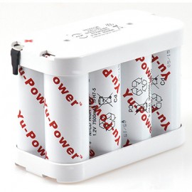 Batterie pour BAES - 4,8V - 15Ah - Flasque - Cellules F