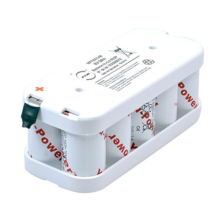 Batterie pour BAES - 6V - 8Ah - Flasque - Cellules D
