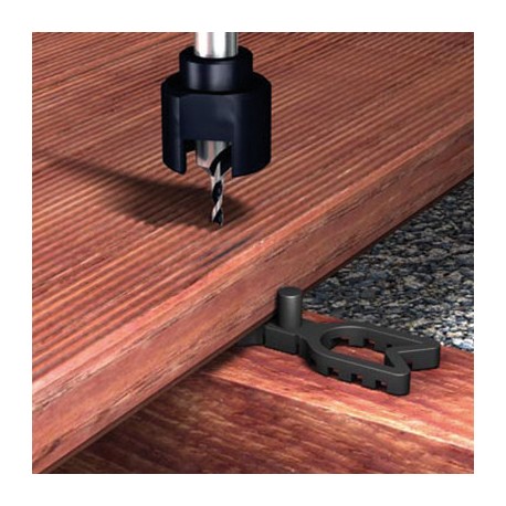 Wolfcraft Foret D'amorçage Avec Fraisoir 2 En 1 – Diamètre 3,2 à 12 Mm – Butée De Profondeur Réglable – Pour Bois