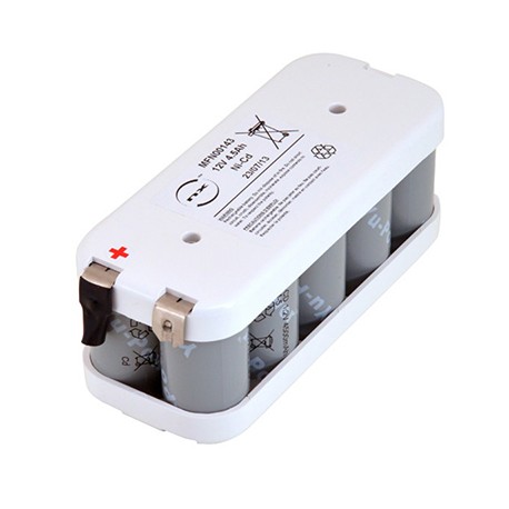 Batterie pour BAES - 12V - 4,5Ah - Flasque - Cellules D