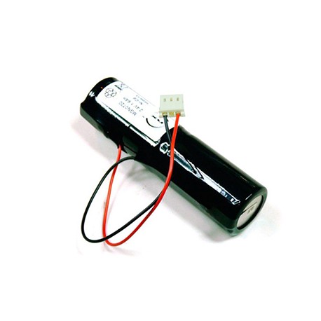 Batterie pour BAES - 2,4V - 1,6Ah - Bâton - Cellules SC - Sortie Molex