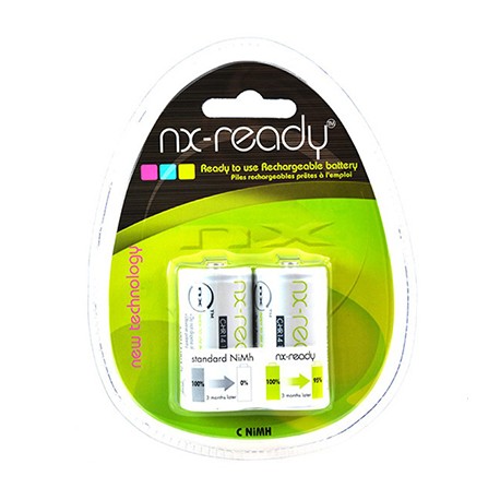 Lot de 2 accumulateurs NiMh NX-Ready - 1,2V - 4Ah - Type C