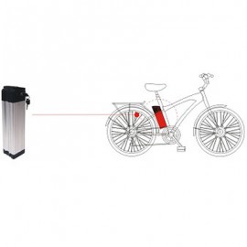 Kit batterie et chargeur vélo électrique - 24V - 9Ah - Li-Ion - Tube de selle