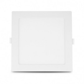 Plafonnier LED -  15W - 3000K - Carré - Blanc - Non dimmable