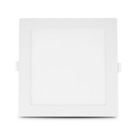 Plafonnier LED - 15W - 3000K - Carré - Blanc - Non dimmable