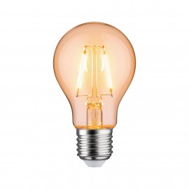 Ampoule LED Spécial - Bulbe - Verre clair - E27 - 1W -  Orange