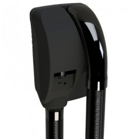 Sèche-cheveux électrique Caraïbe - Avec prise rasoir - Avec timer de sécurité - 1000W - 1 vitesses - Noir