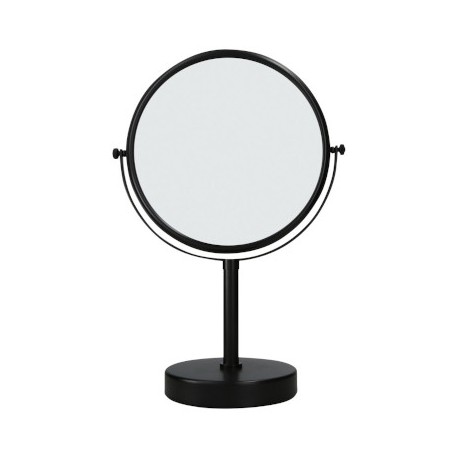 Jvd Le Miroir Fiesta Sur Pied Double Face Rond Noir