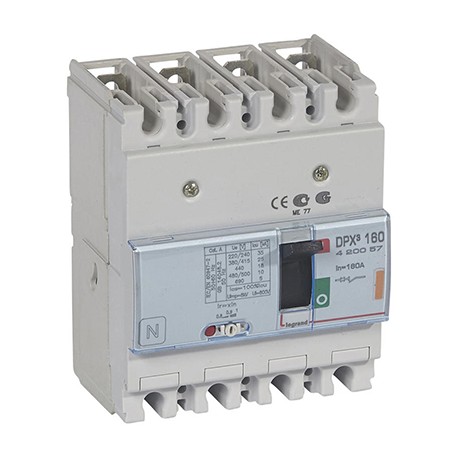 Disjoncteur de puissance DPX³160 - 25kA - 160A - 4P - Magnétothermique