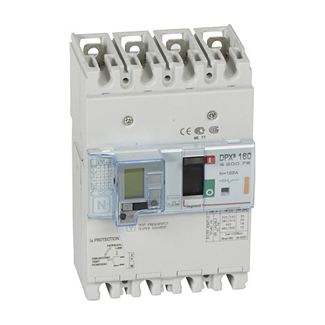 Disjoncteur de puissance DPX³160 - 25kA - 125A - 4P - Magnétothermique