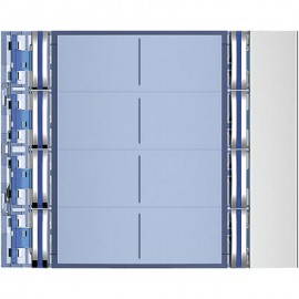 Façade Sfera New pour Module électronique audio - 8 appels sur 2 rangées - Allmetal