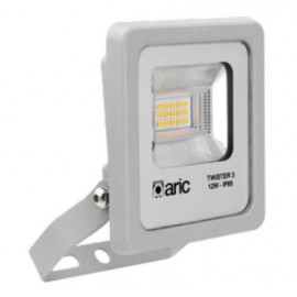 Projecteur extérieur LED TWISTER 3  - symétrique - 12W - 4000K - 1550Lm - Non dimmable - Avec ampoule - Gris